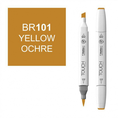 Маркер "Touch Brush" 101 желтая охра BR101